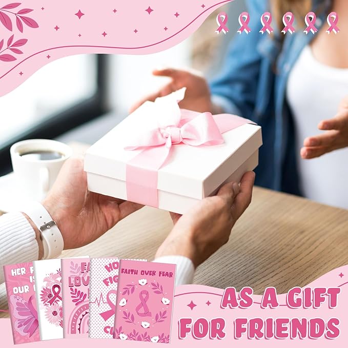 72 Pcs Breast Awareness Coloring Book for Adults Coloring Books Bulk, DIY Art Coloring Book for Women Stress Relief Drawing Book with Flower Pink Ribbon Pattern for Party Favors Gifts