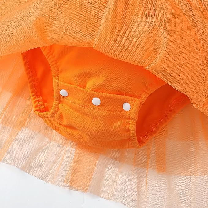 Baby Girl Ruffle Sleeve Romper Dress Outfit Newborn Princess Tulle Dresses Infant Jumpsuit Tutu Skirt Set Clothes