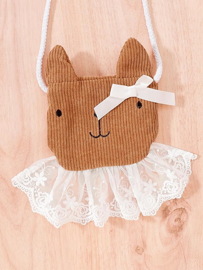 Mioglrie Toddler Baby Girl Dress 2T 3T 6 12 18 24 Months Fall Winter Clothes Outfits Dresses with Cute Satchel for Baby