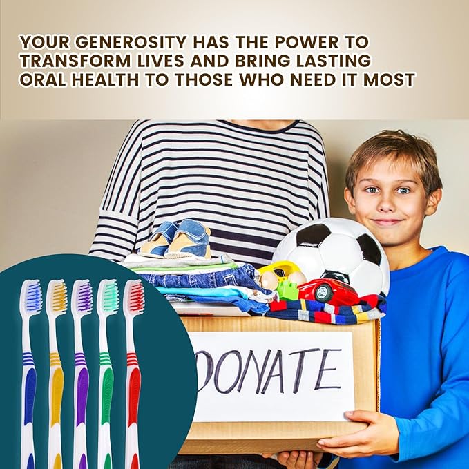 Navona 300 PCS Bulk Toothbrush Pack, Premium Individually Wrapped Disposable Toothbrush, Soft Toothbrush for Adult or Kid, Ergonomics Handle, Soft Bristle Toothbrush, Perfect for Travel,Hotel,Donation