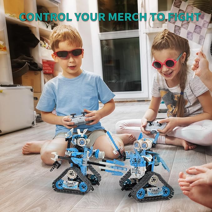 3 in 1 RC Robot Toy Building Sets, 398PCS APP & Remote Control Blocks DIY Erector Sets Science Kits for Kids Age 8-12, STEM Toys for Ages 8-13 Gifts for Boys Girls Age 6 7 9 10 11 14+ Year Old