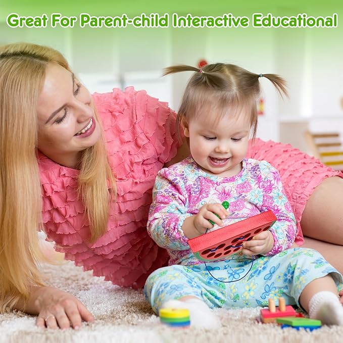 Wooden Toys Lacing Toys for Toddlers 3-5,Plane Activities Car Travel Toys Montessori Educational Learning Threading Toys for Fine Motor Skills Birthday Easter Gift for Boys Girls(4 pcs)