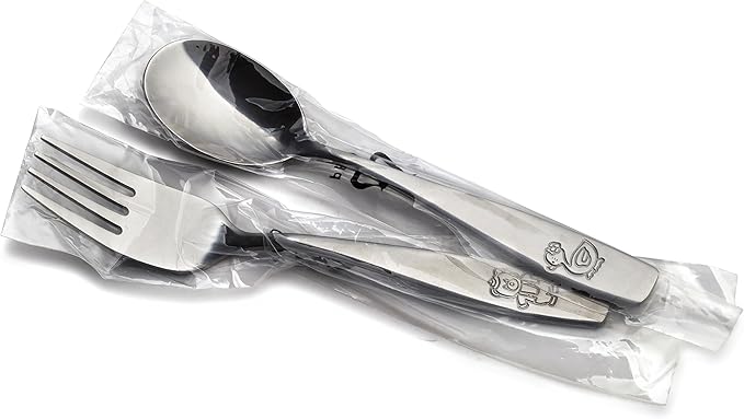 15 Piece Stainless Steel Kids Cutlery, Child and Toddler Safe Flatware, Kids Silverware, Kids Utensil Set Includes 5 Knives, 5 Forks, 5 Spoons, Total of 5 Place Settings, Ideal for Home and Preschools