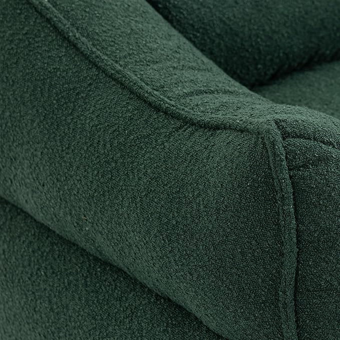 KEIKI Bean Bag Chair with Foot Rest & Armrest, Bean Bag Couch with Filler, Comfort Lounger High Back Bean Bag Lazy Sofa for Adults & Kids for Living Room, Bedroom, Apartment, Dorms, Emerald