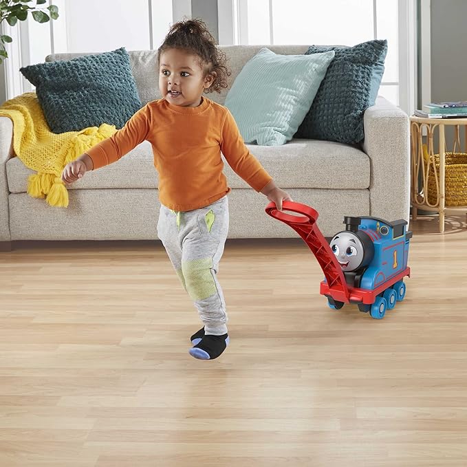 Thomas & Friends Pull-Along Toy Train for Kids Biggest Friend Thomas with Storage for Preschool Kids Ages 2+ Years