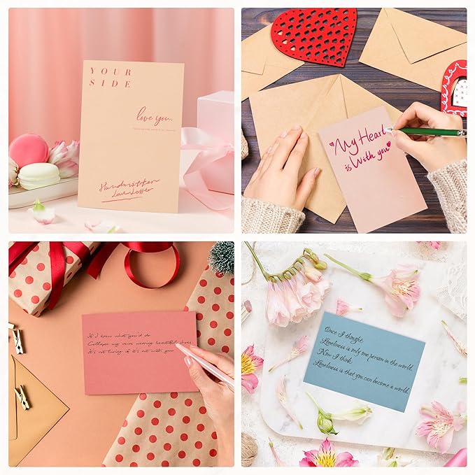 5x7 Cardstock Colored Paper, 60 Sheet Heavyweight Blank Card 85lb/230GSM, Thick Index Cards for Printer, Postcards, Wedding Cards, Invitation Cards, Double Sided