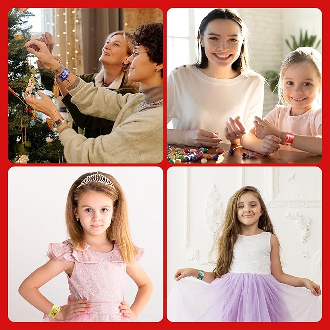 48pcs Christmas Slap Bracelets, Santa Claus Snowman Christmas Tree Reindeer Slap Wristband Christmas Stocking Stuffers for Boys Girls Xmas Birthday Party Favors Toys Goodie Bag Fillers