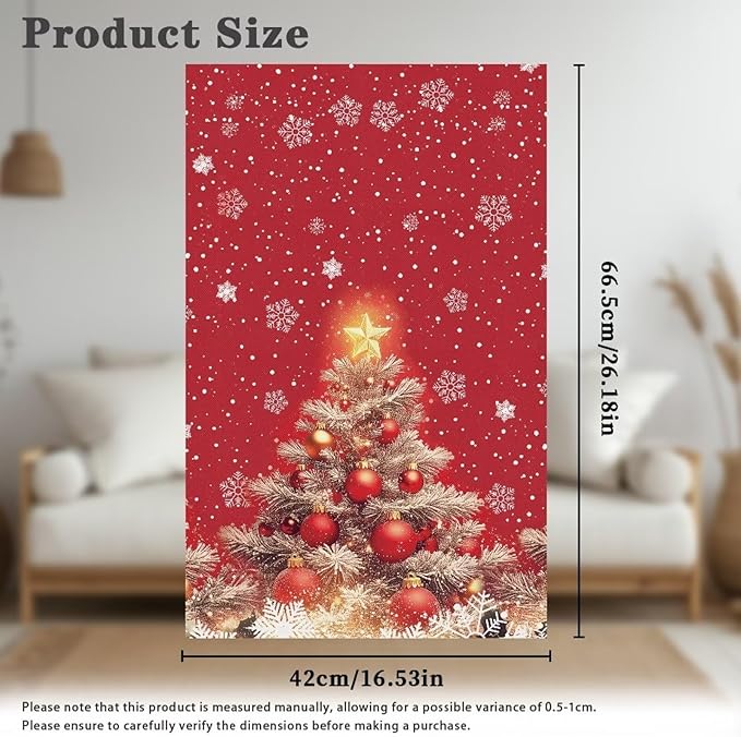 Christmas Decorations Xmas Tree Recliner Headrest Cover for Recliners Breathable Sofa Head Protector for Home Couch Loveseats Decoration 3pcs