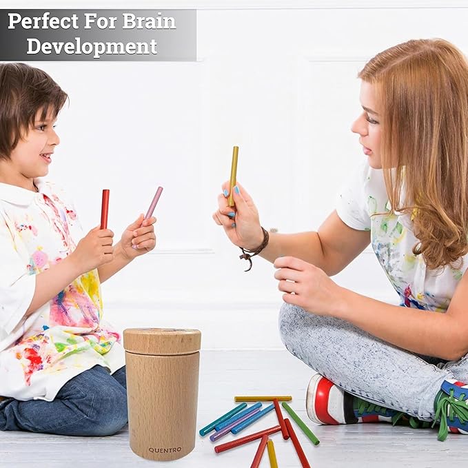 Montessori Toys for 3 Year Old, Wooden Learning Color Sorting Toys for Toddlers, Educational Fine Motor Developmental Sensory Matching Games, 36 Months Up Old Baby Boys Girls Xmas Gifts