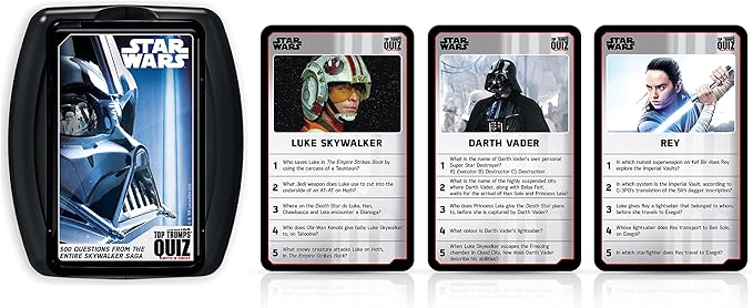 Top Trumps Star Wars Quiz Games - Trivia Quiz - Kids Games - Great Travel Games and Road Trip Games - Trivia Outdoor Games - Family Games for Kids and Adults 2+ Players