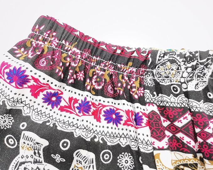 Baby Girls Boho Elephant Tops Harem Pants 2 Piece Outfits