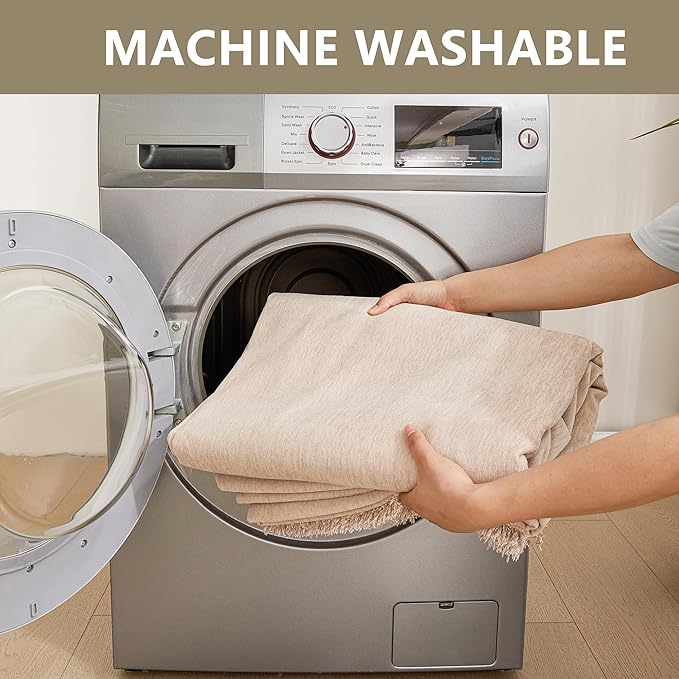 MYSKY HOME Dog Sofa Covers Khaki Couch Cover for 2 Cushion Couch Sofa Tassel Edge L-Shaped Sofa Slipcovers, Loveseat Couch Cushion Cover, Sofa Throw Covers, Furniture Covers for Pets, 91"x 118"