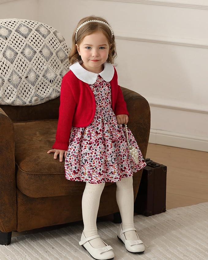 Mioglrie Toddler Baby Girl Dress Fall Winter Outfits Coat Baby Girls Dresses 6 9 12 18 24 Months 2t 3t Girl Clothes