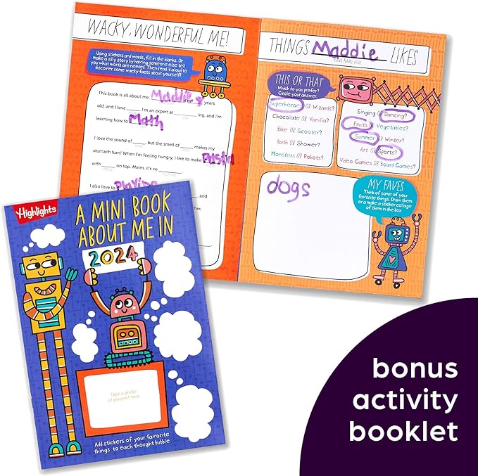 Highlights Puzzle Fun 2024 Puzzle Books for Kids Ages 6 and Up, 4-Book Set of Brain Teasers, Mazes, Word Puzzles and More Travel-Friendly Screen Free Brain-Boosting Activities