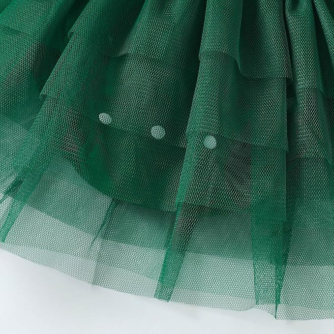 Baby Girl Ruffle Sleeve Romper Dress Outfit Newborn Princess Tulle Dresses Infant Jumpsuit Tutu Skirt Set Clothes