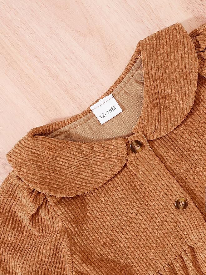 Mioglrie Toddler Baby Girl Dress 2T 3T 6 12 18 24 Months Fall Winter Clothes Outfits Dresses with Cute Satchel for Baby