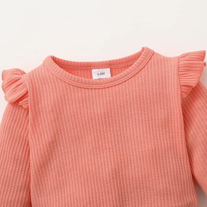 Mioglrie Baby Girl Clothes Infant Toddler Girls Fall Winter Outfits Sweatshirts Clothing Set 3 6 12 18 24 Month 2T 3T