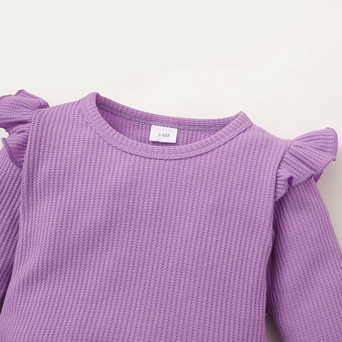 Mioglrie Baby Girl Clothes Infant Toddler Girls Fall Winter Outfits Sweatshirts Clothing Set 3 6 12 18 24 Month 2T 3T