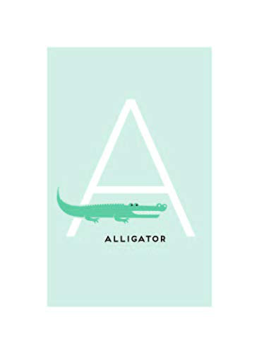 Alphabet Cards for Classroom - Alphabet Cards for Classroom, Nursery and Bedroom - Learning Flash Cards for Toddlers Set of 26 5"x7" Letter Prints (Blue)