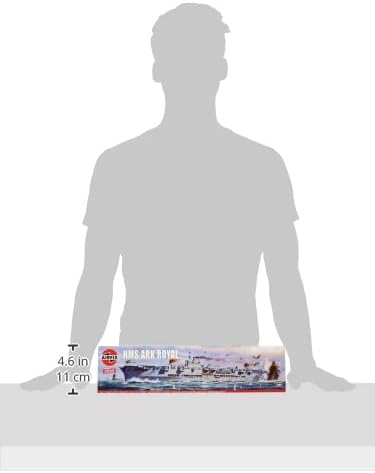 Airfix Ship Model Kit Vintage Classics - A04208V HMS Ark Royal, Plastic Watercraft Model Kits for Adults & Kids Ages 8+, Skill Level 3, 1:600 Scale WW2 Warship Models, Miniature Battleship Navy Gifts
