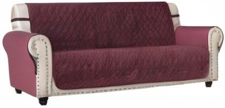Ameritex Couch Sofa Slipcover 100% Waterproof Nonslip Quilted Furniture Protector Slipcover for Dogs, Children, Pets Sofa Slipcover Machine Washable (Burgundy, 68")