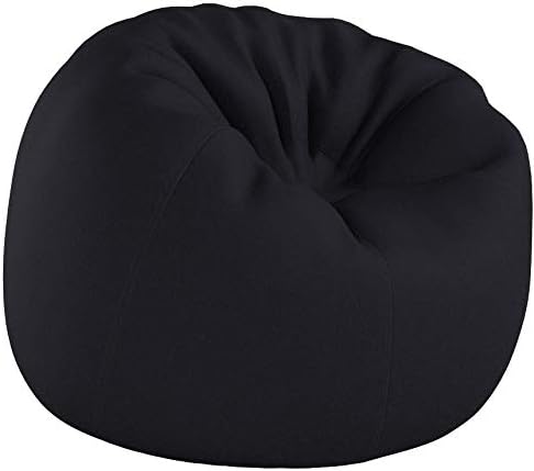 Flash Furniture Dillon Small Bean Bag Chair for Kids and Teens, Foam-Filled Beanbag Chair with Machine Washable Cover, Gray