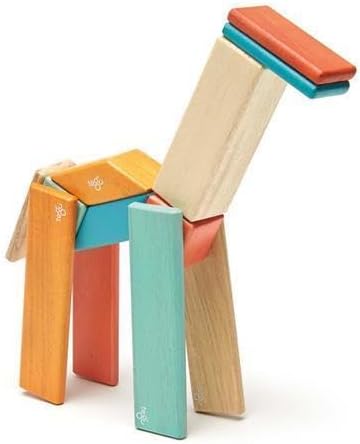 14 Piece Tegu Magnetic Wooden Block Set, Sunset
