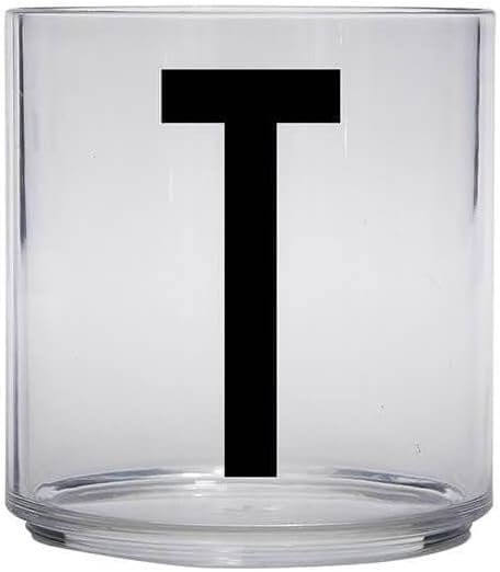 Design Letters Tritan Dinnerware Cups for Kids A-Z 6 Oz| Kids Glass Designed in Denmark for Baby feeding | Toddler Cup for Drinking | Unbreakable Tableware for Baby|Stackable Tumbler Cup BPA/BPS Free