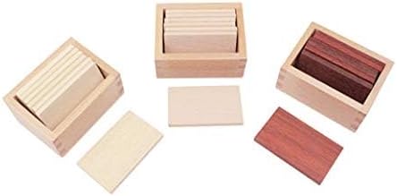 Adena Montessori Baric Tablets with Box Montessori Homeschooling Sensorial Materials for Toddlers
