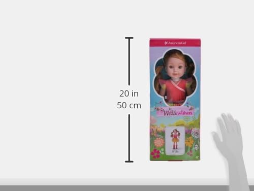 American Girl WellieWishers 14.5-inch Willa Doll with Coral Leotard, Mesh Skirt, Headband, and Boots, For Ages 4+