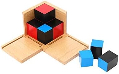 Adena Montessori Binomial Cube Montessori Sensorial Educational Toys for Kids Learning Early Educational Toys