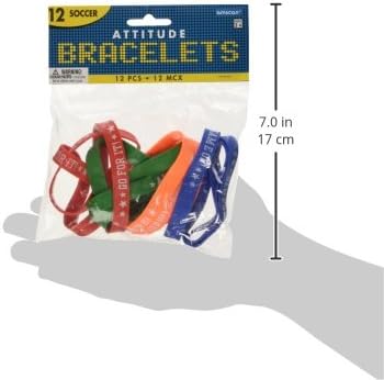 Amscan Football Team Bracelets , Black and Green, 8 Pcs