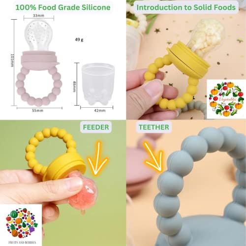 O'doe 17-Piece BPA-Free Silicone Baby Feeding Set | Thick & Soft Suction Plates, Baby Bowls, Wooden Fork & Spoon, and More | Make Mealtime Fun and Easy for Your Little One | Pink, V2