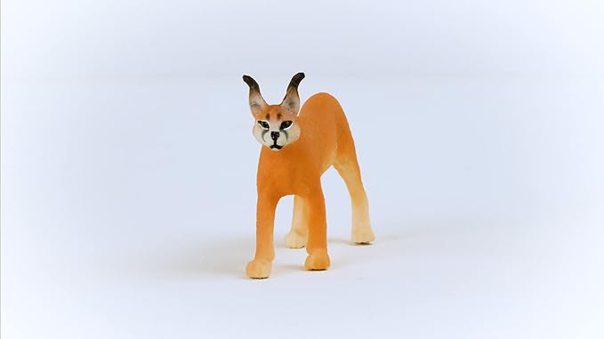 Schleich Wild Life Realistic Female Caracal Toy Figurine - Authentic and Highly Detailed Animal Toy, Durable for Education and Fun Play, Perfect Toy for Boys and Girls, Ages 3+