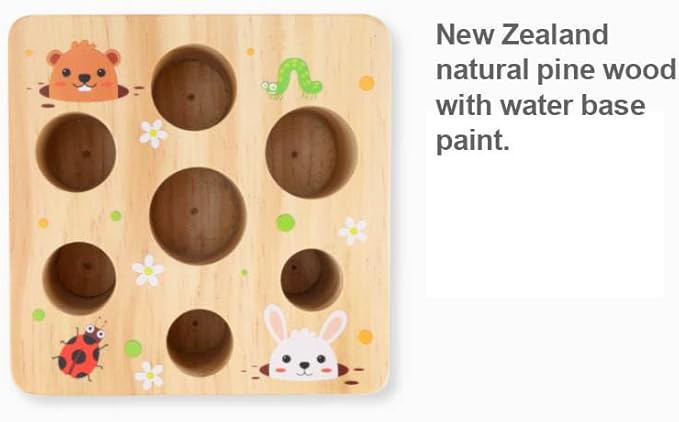 Ancaixin Montessori Toys for Babies 6-12 Months, Wooden Toys for 1 Year Old Boys and Girls, Educational Carrot Harvest Toy for Toddlers, Shape Sorting Matching Puzzle, Developmental Birthday Gifts