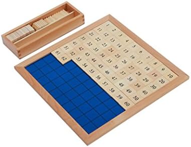 Adena Montessori Hundred Board - Montessori Educational Learning Math Toys for Kids