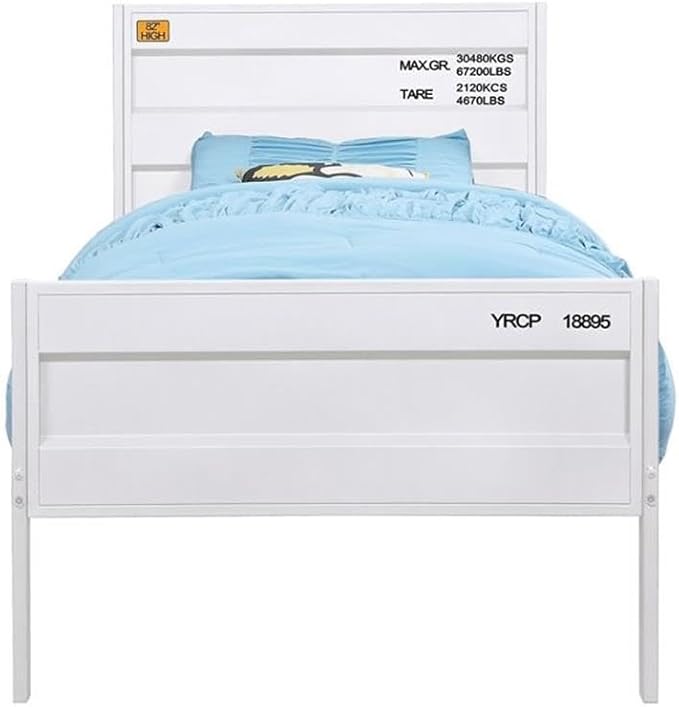 Acme Cargo Twin Panel Kids Bed in White