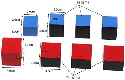 Adena Montessori Binomial Cube Montessori Sensorial Educational Toys for Kids Learning Early Educational Toys