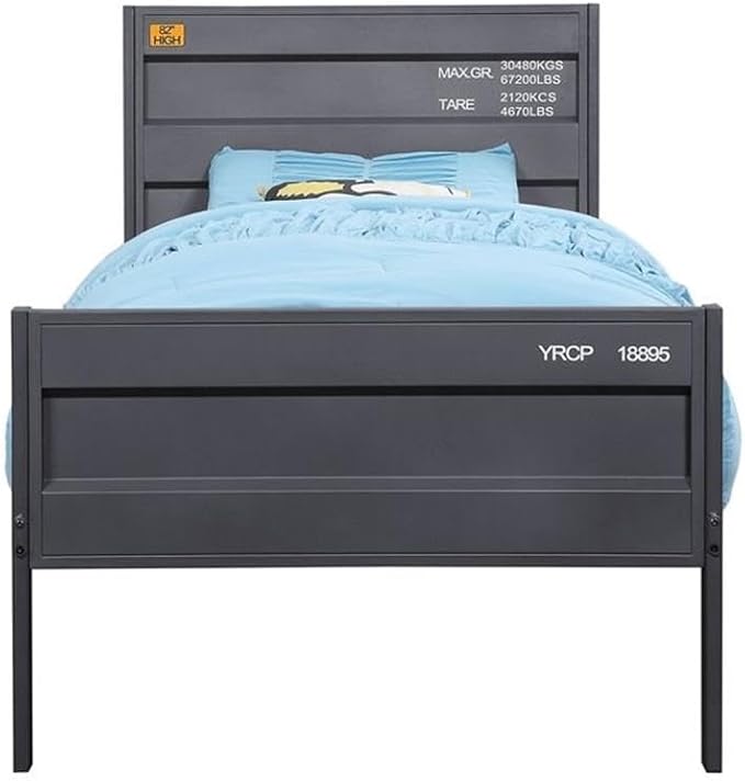 Acme Cargo Twin Panel Kids Bed in Gunmetal