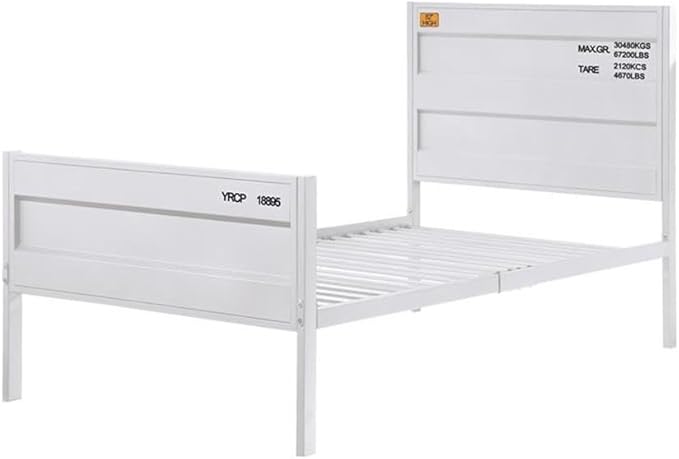 Acme Cargo Full Panel Kids Bed in White