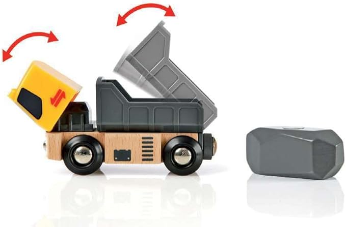 BRIO World 33210 - Rail & Road Loading Set - 32 Piece Wooden Train Set | Ideal for Kids Aged 3+ | with Special Crane Car & Flatbed Idea