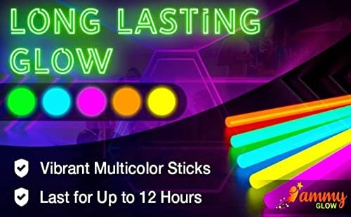 400 Glow Sticks Bulk, Glow in The Dark Party Supplies, Festival Accessories & More, Bulk Party Favors, Camping Games, Party Favors, Emergency Supplies