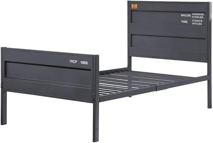 Acme Cargo Twin Panel Kids Bed in Gunmetal