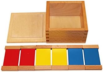 Adena Montessori Color Tablets(1st Box) Materials Color Recognition and Sorting Toys Early Childhood Cognitive Development Toys