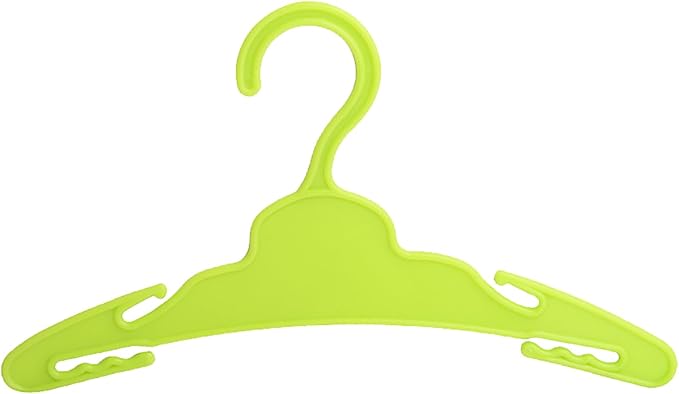 20 Pcs Doll Hangers for 18 inch Doll Clothes, Green Doll Hangers, Sturdy Doll Hangers Accessories, Work Great with Rod Less Than 1/2 inch Diameter, Made of Safe ABS Plastic