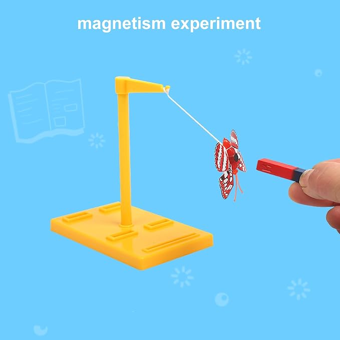 Kids Magnet Kit Physics Science Electromagnet Experiment Set Educational and Birthday Gift for School Students