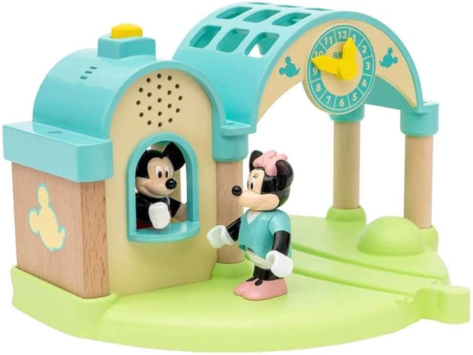 Brio 32270 Disney Mickey and Friends: Mickey Mouse Record & Play Station | Wooden Toy Train Set for Kids Age 3 and Up