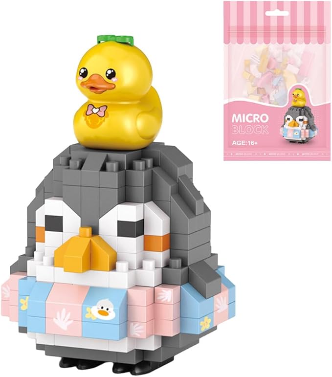 Aetheria Mini Blocks Penguin Building Animal Set 170 Pieces Creative Home Decor Building Toy Bricks for Kids or Adult Advent Calendar 2024