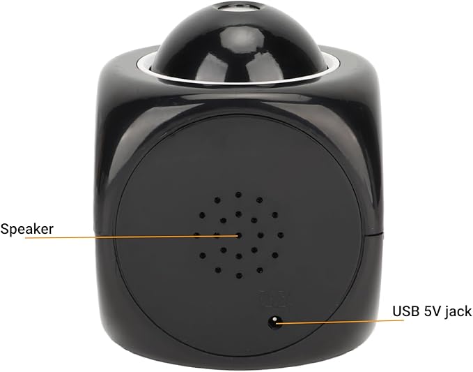 LiebeWH Projection Alarm Clock for Bedroom LED Display Digital Clock Projection On Ceiling Mini Voice Timing Alarm Clock Built in Loudspeakers