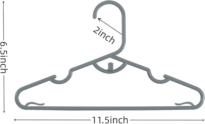 40pcs Grey Baby Nursery Closet Hangers,Non-Slip Laundry Infant Pant Hanger for Newborn Clothes Gift,Stackable Hangers,Save Space Ultra-Thin Child Coat Hanger for Girl Boy Toddler Kid.